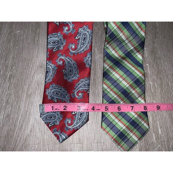 Romario Manzini Men's Silk Necktie Set‎ Multicolor Paisley 2 Piece - Picture 2 of 7